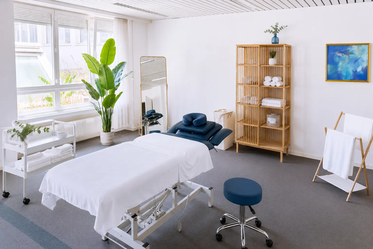 Empfang und Wartezone im Massage Zentrum Seuzach